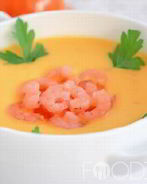 Суп-пюре с креветками