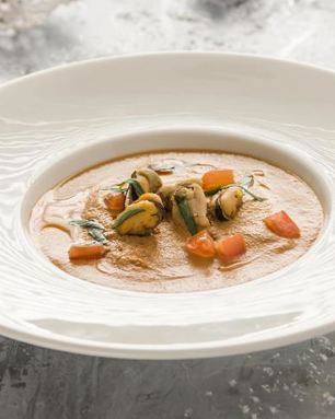 Суп-пюре с мидиями