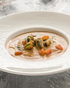 Суп-пюре с мидиями