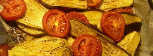 суп-пюре с запеченными баклажанами, помидорами и грибами. Шаг 2