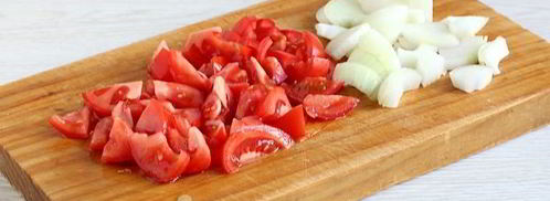 томатно-тыквенный суп-пюре с картофелем. Шаг 5