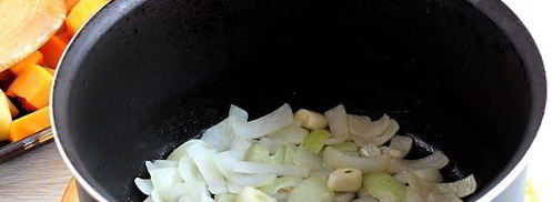 томатно-тыквенный суп-пюре с картофелем. Шаг 6