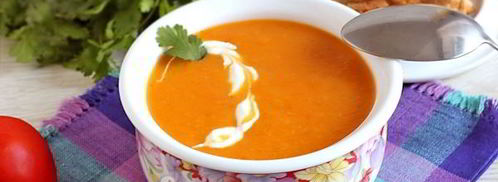 томатно-тыквенный суп-пюре с картофелем. Шаг 12