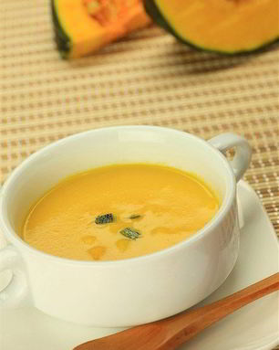 Тыквенный суп-пюре с мандариновым соком