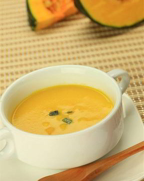 Тыквенный суп-пюре с мандариновым соком