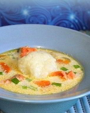 Суп с форелью