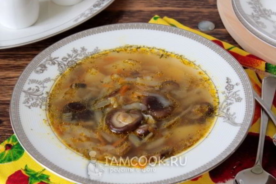 Рецепт супа с грибами в мультиварке