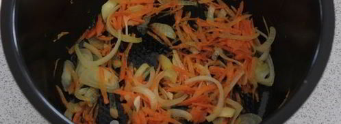 суп с грибами в мультиварке. Шаг 3