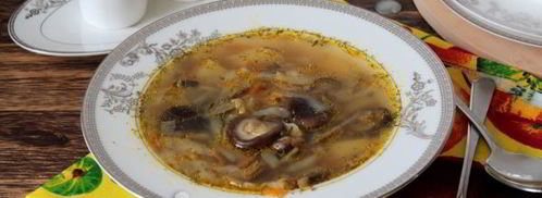 суп с грибами в мультиварке. Шаг 10