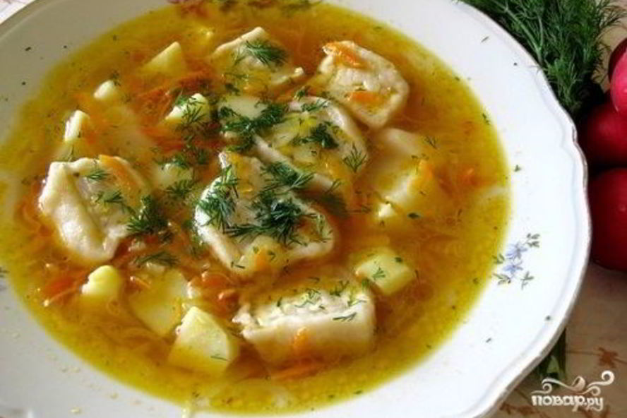 Рецепт суп с пельменями в мультиварке