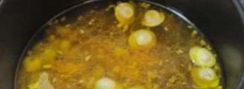 суп с пельменями в мультиварке. Шаг 7