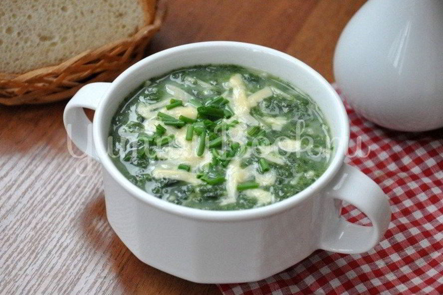Рецепт суп со шпинатом