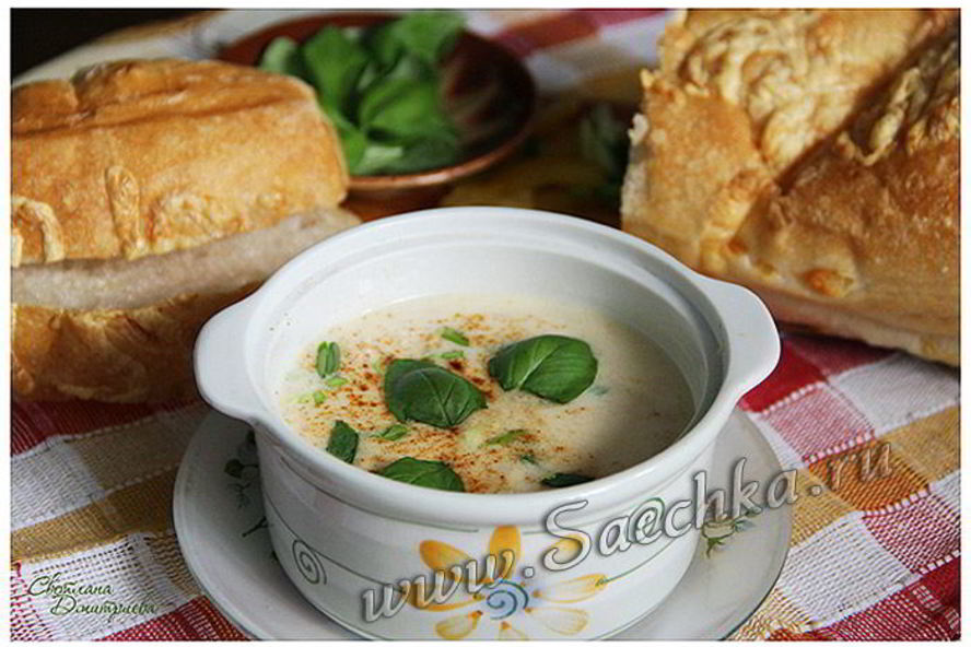 Рецепт сырный суп-пюре