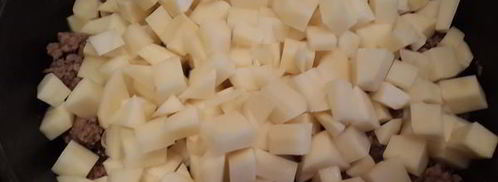 сырный суп с капустой и фаршем. Шаг 4