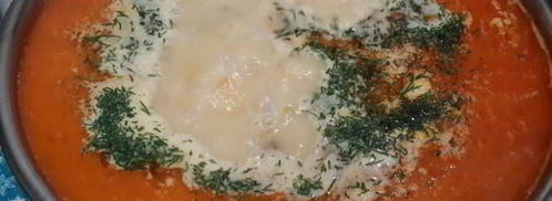 сырный суп с капустой и фаршем. Шаг 7