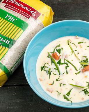 Сырный суп с креветками