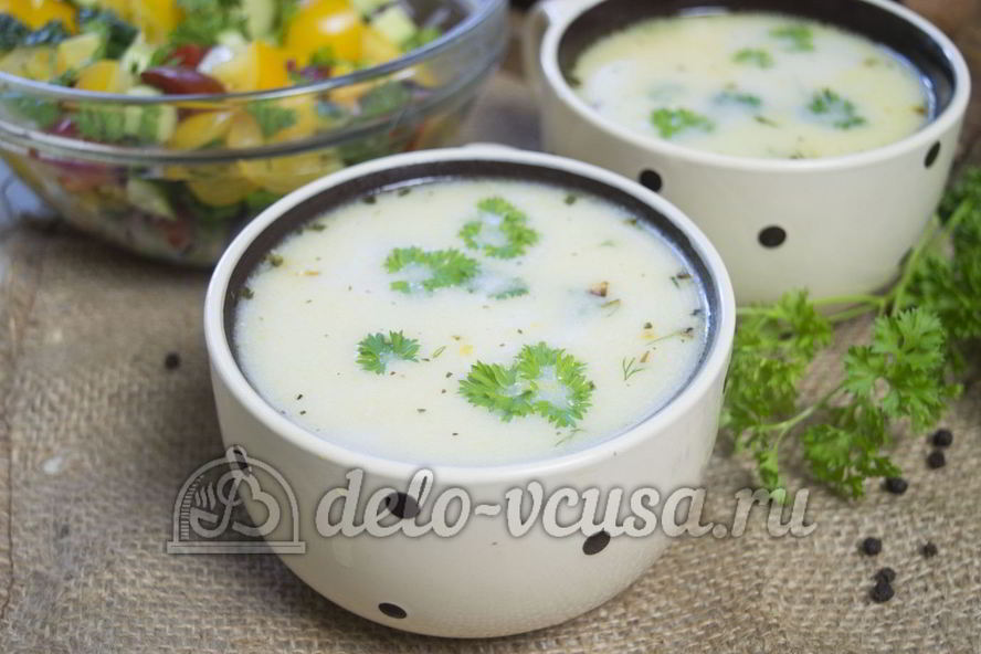 Рецепт сырный суп с куриным филе