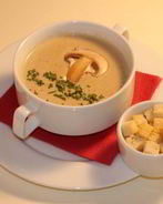 Сырный суп с шампиньонами