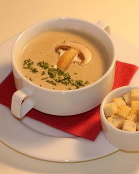 Сырный суп с шампиньонами