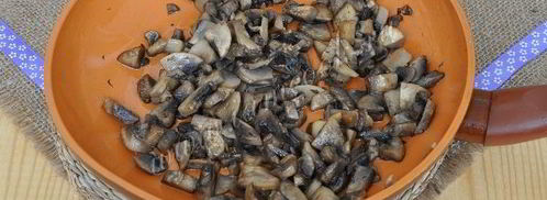 сырный суп жульен с грибами. Шаг 7