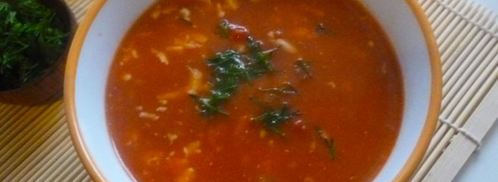 томатный суп с брынзой. Шаг 4