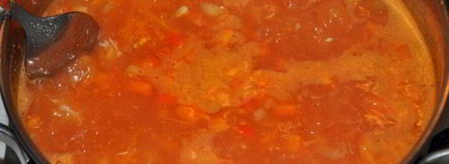 томатный суп с клецками. Шаг 6