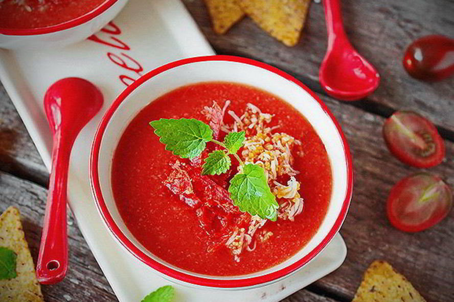 Рецепт томатный суп сальморехо