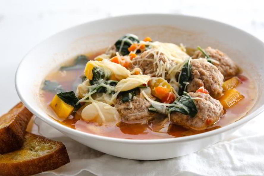 Рецепт тосканский суп из белой фасоли с фрикадельками