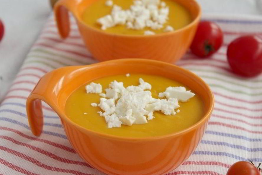 Рецепт тыквенный суп с фетой