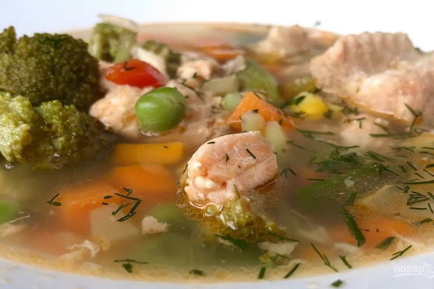 Рецепт уха из красной рыбы