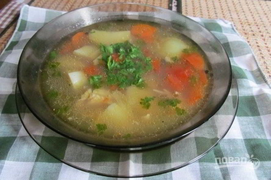 Рецепт уха на курином бульоне