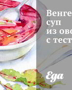 Венгерский суп из овощей с тестом