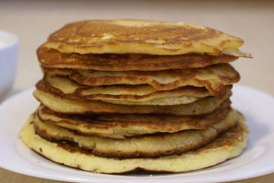 Рецепт американские блины с кукурузной мукой