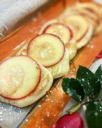 Блинчики на сметане с яблоками