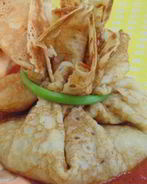 Блинчики с баклажановой начинкой в томатном соусе