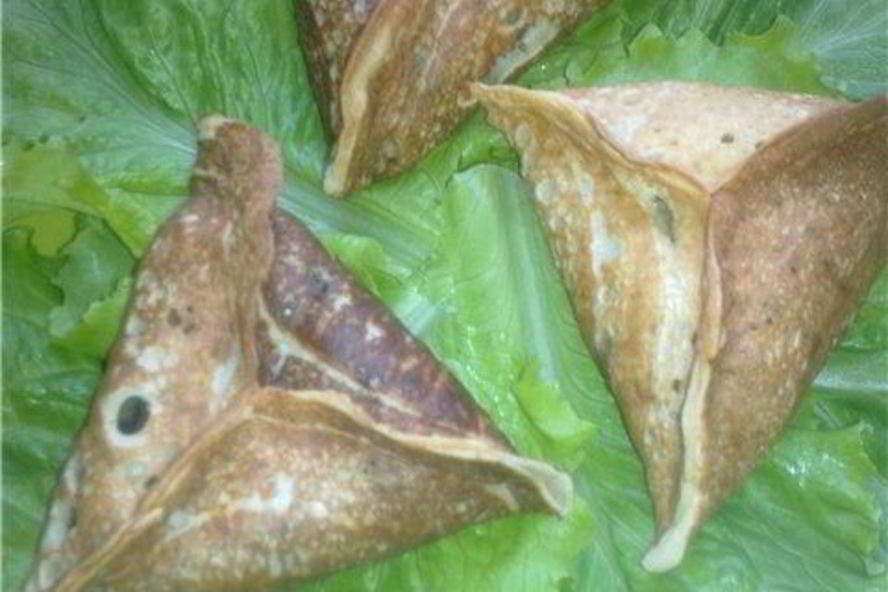 Рецепт блинчики с грибами и сыром