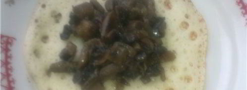 блинчики с грибами и сыром. Шаг 4