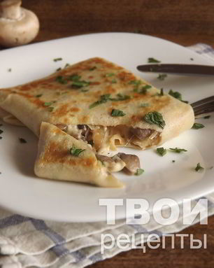 Блинчики с грибами