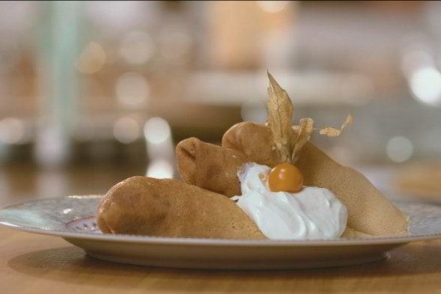 Рецепт блинчики с яблоками