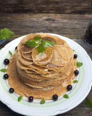 Блины кружевные в пенке