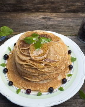 Блины кружевные в пенке