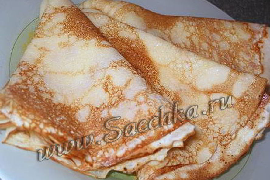 Рецепт блины на молоке и кефире