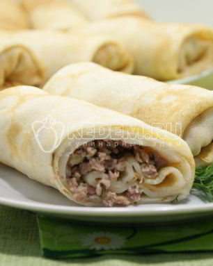 Блины с мясом