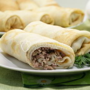 Блины с мясом