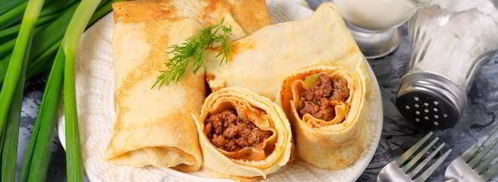 фаршированные блины с фаршем. Шаг 15