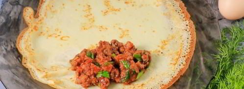 фаршированные блины с фаршем. Шаг 13