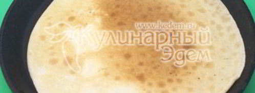 фаршированные блины с грибами и сыром. Шаг 4