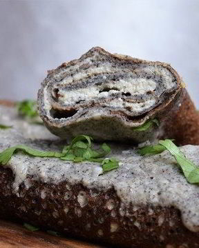 Гречневые блинчики с баклажанной начинкой