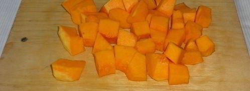 манно-тыквенные блинчики с ореховым соусом. Шаг 2