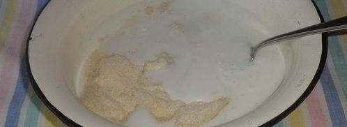 манно-тыквенные блинчики с ореховым соусом. Шаг 6